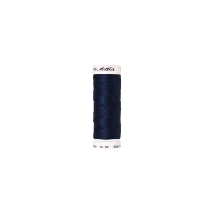 Fil polyester Mettler 200m Couleur n°0823 Bleu Nuit