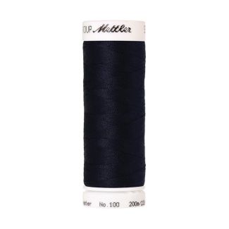 Fil polyester Mettler 200m Couleur n°0827 Bleu Sombre