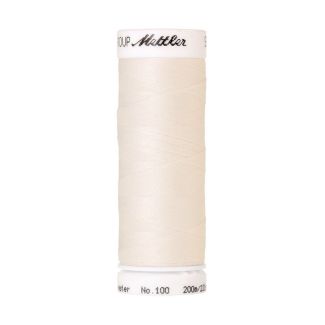 Fil polyester Mettler 200m Couleur n°1000 Ecru