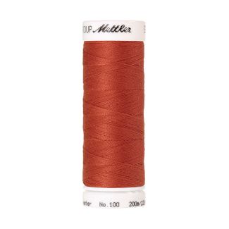 Fil polyester Mettler 200m Couleur n°1288 Rouge Ocre