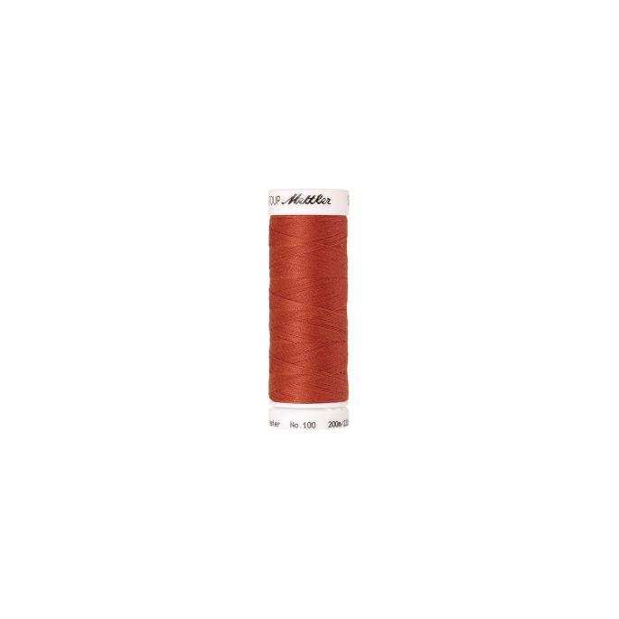 Fil polyester Mettler 200m Couleur n°1288 Rouge Ocre