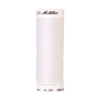 Fil polyester Mettler 200m Couleur n°2000 Blanc