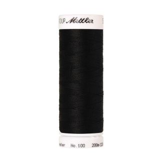 Fil polyester Mettler 200m Couleur n°4000 Noir