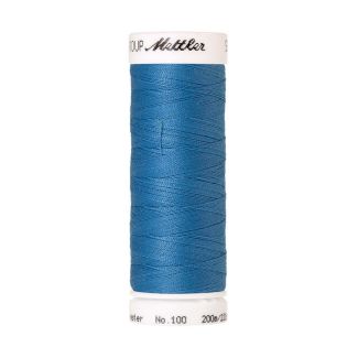 Fil polyester Mettler 200m Couleur n°0338 Bleu Pacifique