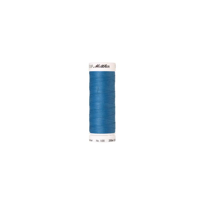 Fil polyester Mettler 200m Couleur n°0338 Bleu Pacifique