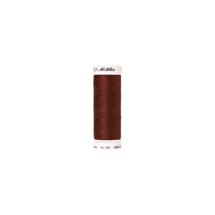 Fil polyester Mettler 200m Couleur n°0634 Rouge Ocre