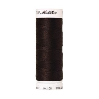 Mettler Polyester Sewing Thread (200m) Color #1002 Very Dark Bro