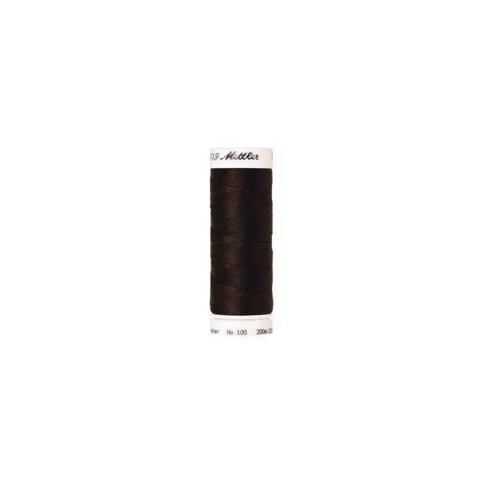 Mettler Polyester Sewing Thread (200m) Color 1002 Very Dark Bro