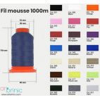 Fil Mousse Polyester (1000m) Rouge