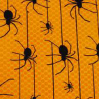 Cotton woven Spiders on yellow Robert Kaufman (per 10cm)