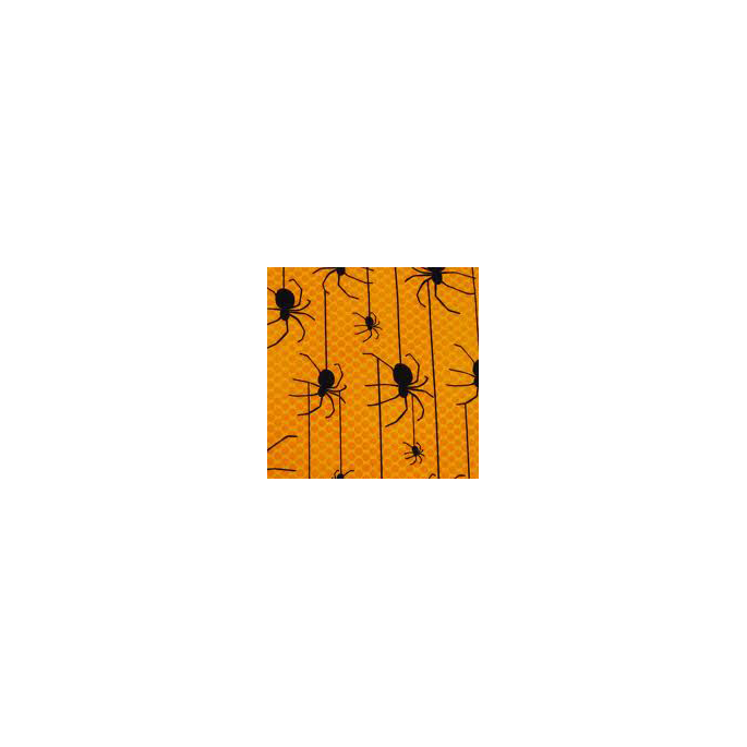 Coton imprimé Araignées sur jaune Robert Kaufman (par 10cm)