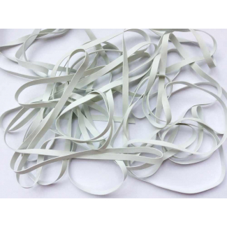 Flat Rubber Elastic for face masks 6mm Oekotex (per meter)