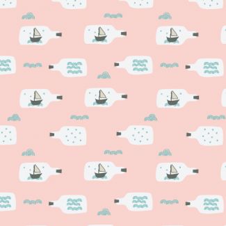 Popeline Coton Bio Sail Bottles Haerae