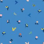 Satin Coton Bio Wildflower Frolic Cloud9