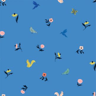 Organic cotton Sateen Wildflower Frolic Cloud9