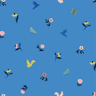 Satin Coton Bio Wildflower Frolic Cloud9