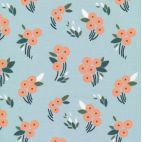 Organic cotton Popeline Stockbridge Buck's Oak Blue Cloud9