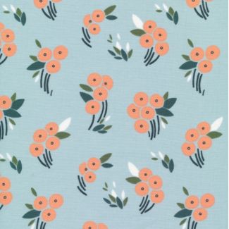 Organic cotton Popeline Stockbridge Buck's Oak Blue Cloud9