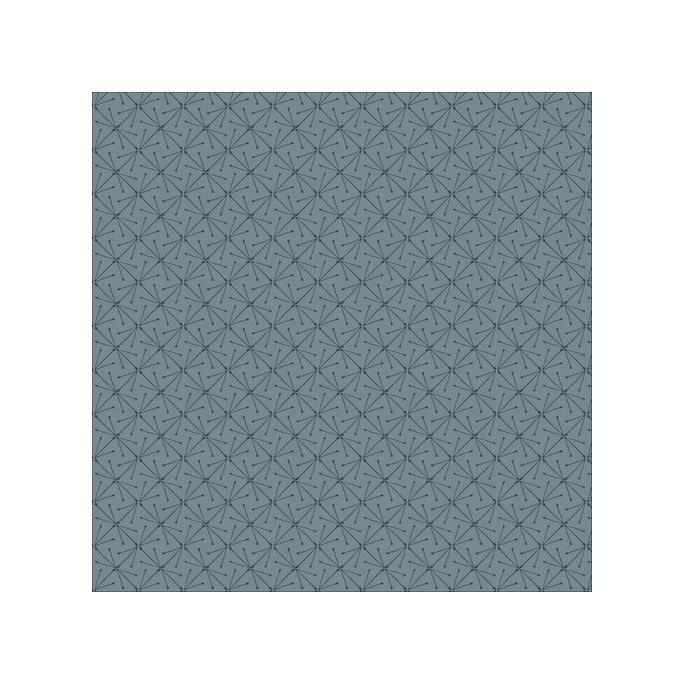 Popeline Coton Bio Lisbon Square Sparks Grey Cloud9