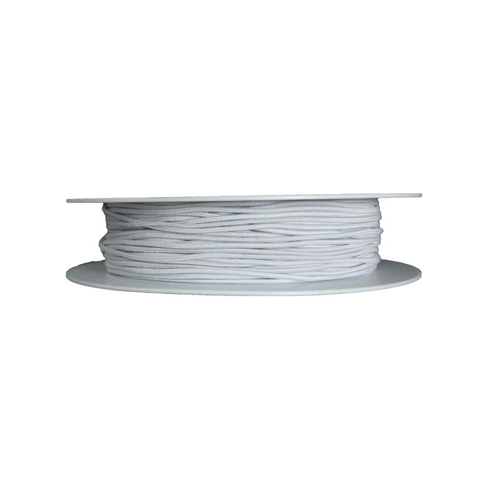 Round Cord Elastic White (10m roll)