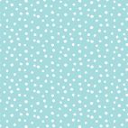 Flanelle coton bio Confetti Turquoise Cloud9