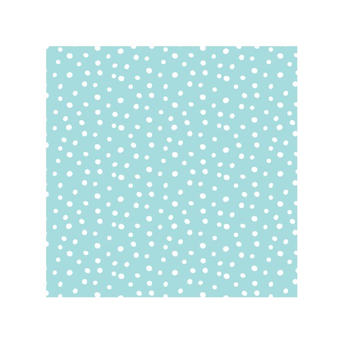 Flanelle coton bio Confetti Turquoise Cloud9