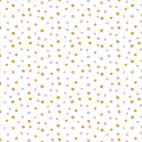 Organic cotton Flannel Confetti Pink Gold Cloud9