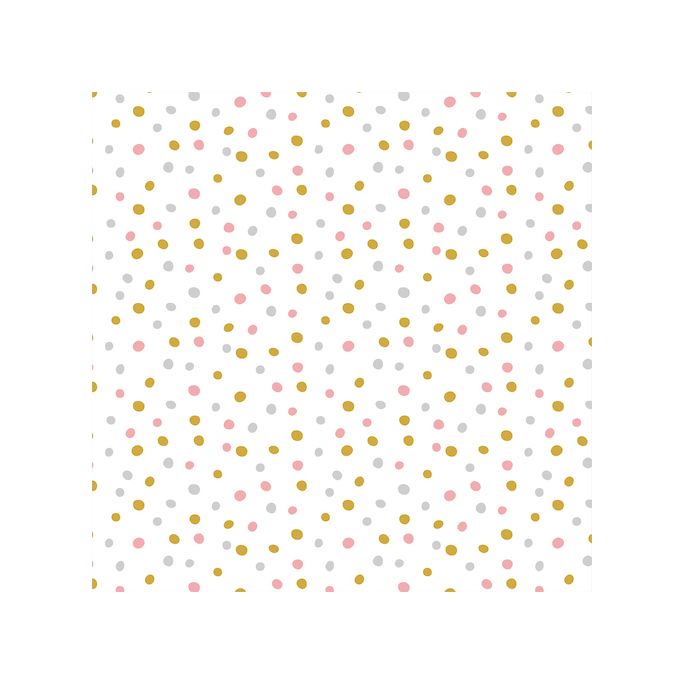 Organic cotton Flannel Confetti Pink Gold Cloud9
