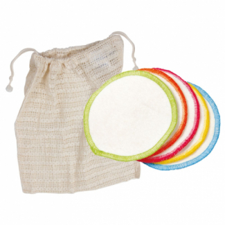 Makeup Remover Pads Reusable Organic Cotton with mesh bag (10 pads)