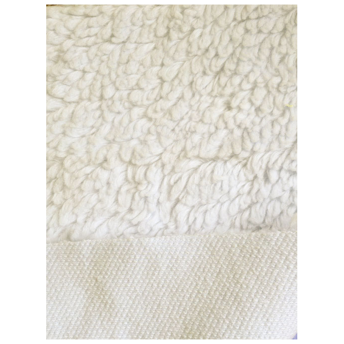 Organic cotton plush fabric