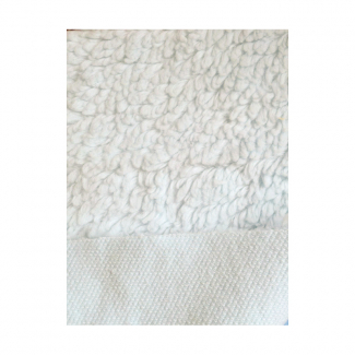 Lamb Skin plush fabric Organic Off-white