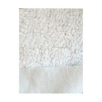 Lamb Skin plush fabric Organic off White (40m roll)