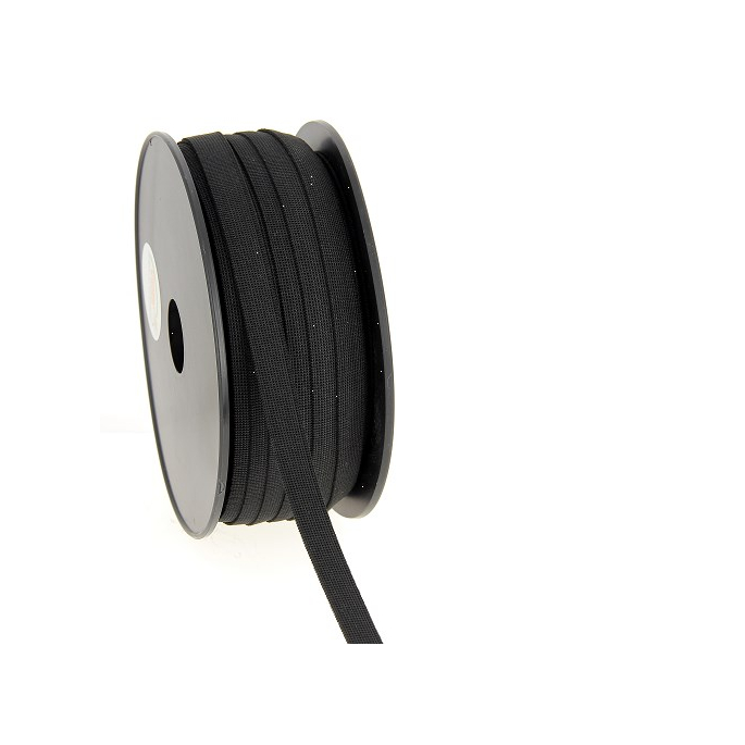 Elastique Bracelet 11mm Noir (bobine 50m)