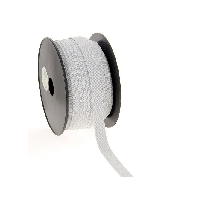 Soft Stretch Elastic White 15mm (50m roll)