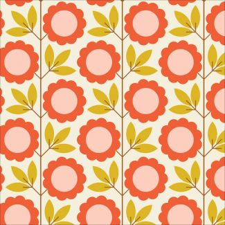 Organic cotton print A Walk Remembered Blooming Vines Cloud9