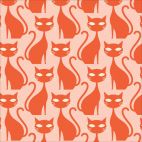 Organic cotton print A Walk Remembered Orange Tabby Cat Cloud9