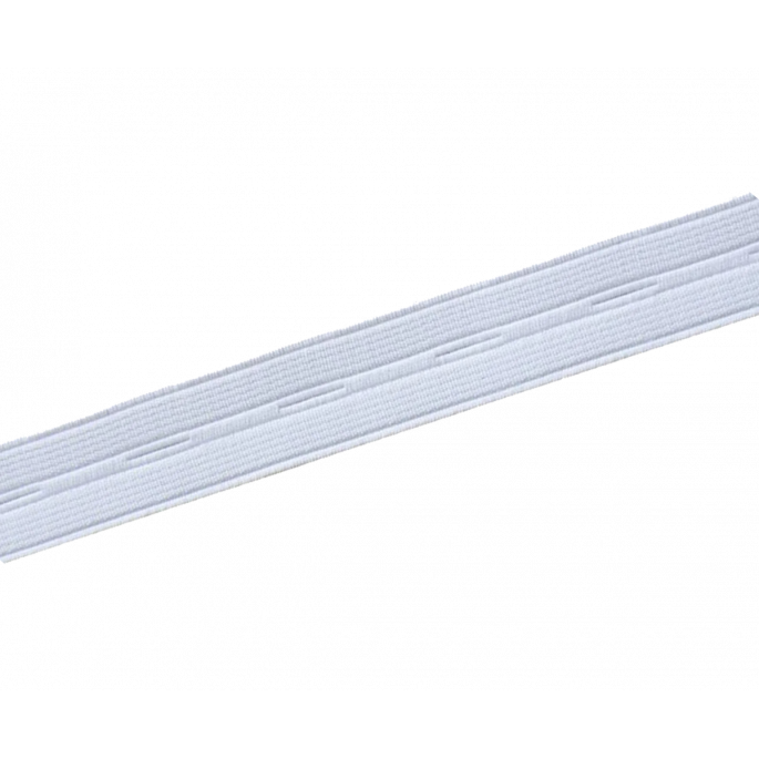 Elastique Boutonnière Blanc 20mm (au mètre)