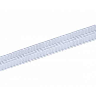 Elastique Boutonnière Blanc 20mm (au mètre)