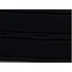 Buttonhole Elastic Black 20mm (by meter)