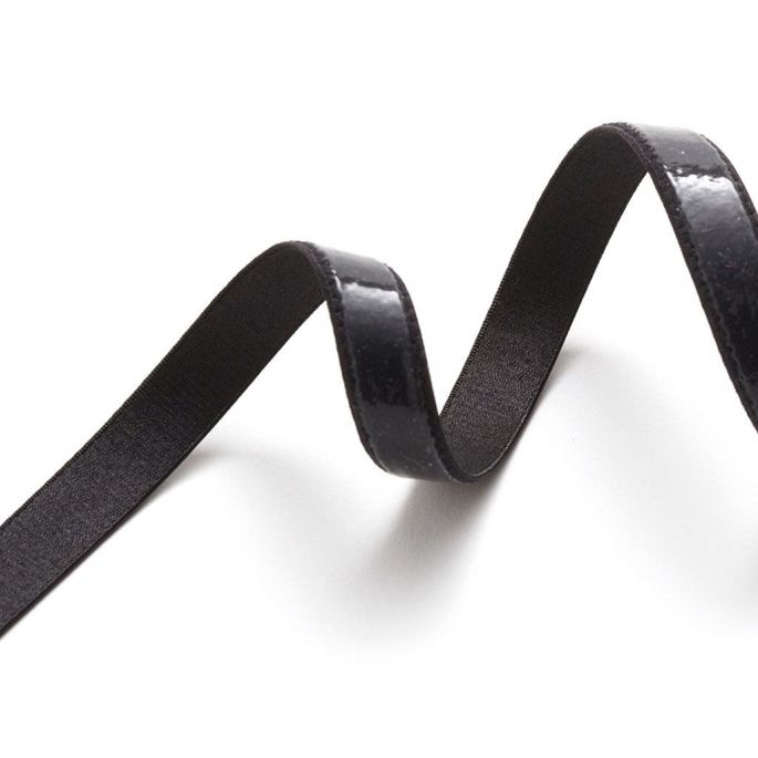 Non slip Elastic 13mm Black (by meter)