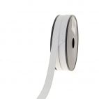 Ribbed Elastic White 15mm (25m roll)