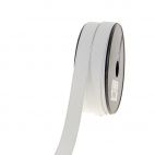 Ribbed Elastic White 20mm (25m roll)