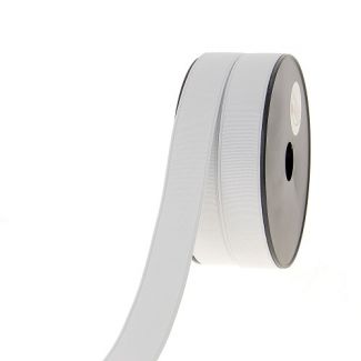 Ribbed Elastic White 25mm (25m roll)