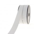 Ribbed Elastic White 30mm (by meter)