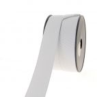 Ribbed Elastic White 35mm (by meter)