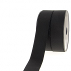 Ribbed Elastic Black 40mm (by meter)