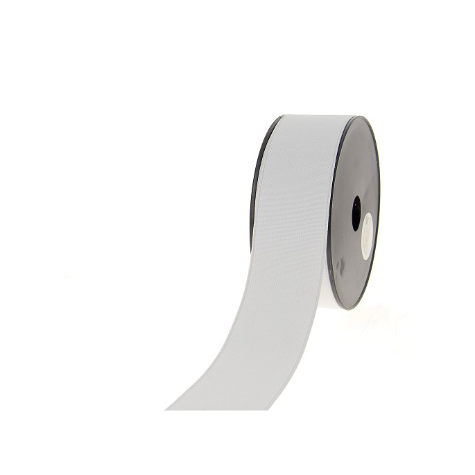 Ribbed Elastic White 50mm (by meter)