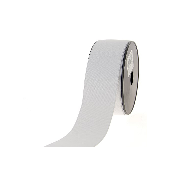 Ribbed Elastic White 60mm (12.5m roll)