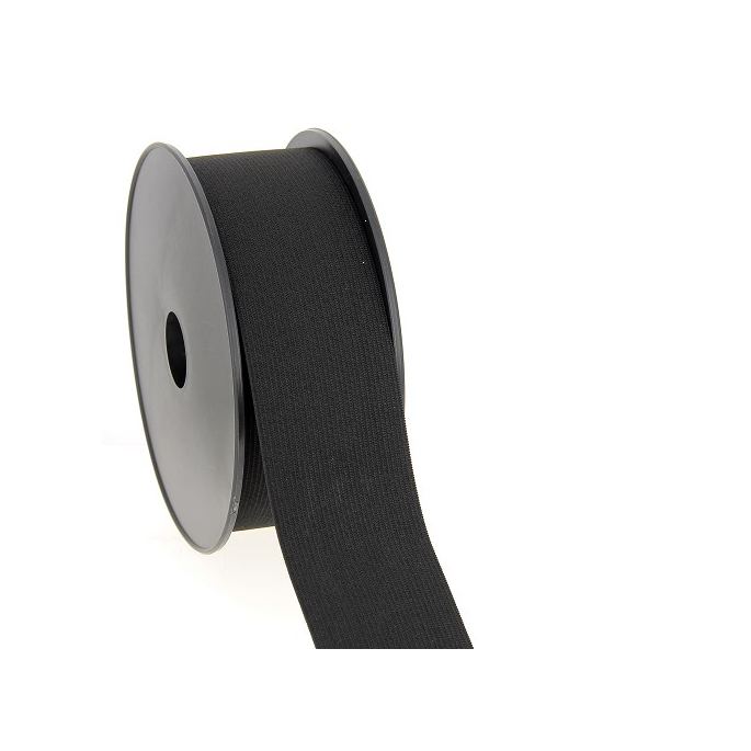 Woven Elastic Black 50mm (12m roll)