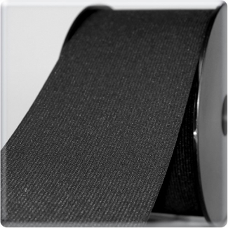 Woven Elastic Black 80mm (12m roll)